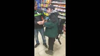 Dwarf vs Indians Fight in New York 7Eleven [upl. by Tibold768]