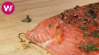 Lachs selber beizen  in einer Beize aus Dill und Cognac [upl. by Eiten]