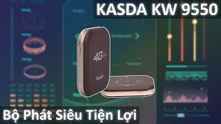 BỘ PHÁT WIFI 4G KASDA KW9550  UNBOX  Wifishop [upl. by Enellek]