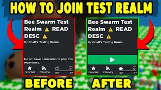 😲Do This to Join TEST REALM in Bee Swarm Simulator  Roblox [upl. by Airdnaid]