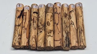 Unique Spalted Tamarind Pen Blank Exotic Wood Turning Craft 2x15cm Wood for Handmade Pens [upl. by Maer]