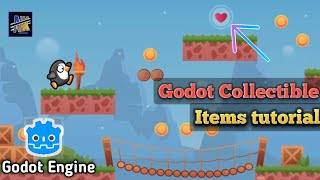 How to add collectible items in Godot  Godot score system  Godot android game development [upl. by Souvaine]