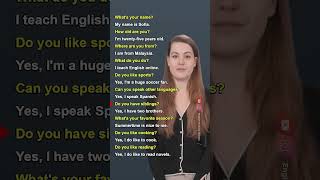 English practice grammer WH Questions and Answers How to speak English fluently speakenglish [upl. by Aicirt]