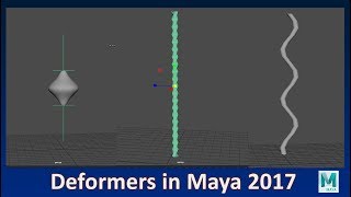 How to use Nonlinear Deformers in Maya 2017 [upl. by Asilegna]