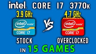 Intel core i7 3770 vs i7 3770k Overclock 47 GHz in 15 Games or Xeon E3 1270v2 vs i7 3770k max OC [upl. by Nodaj]