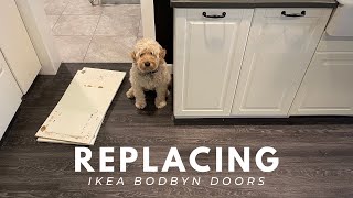 How to Remove IKEA BODBYN Cabinet Drawer Faces [upl. by Icam633]