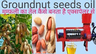 Peanut oil procesing मूम्फ़ली का तेल कैसे निकलता है [upl. by Fletcher]