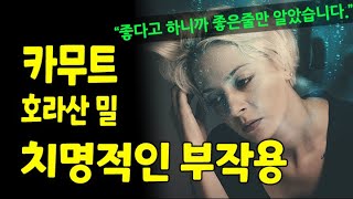 카무트 절대 먹지 말아야 하는 이유와 호라산 밀 위험성 카무트 단점 그리고 부작용 슈퍼푸드의 비밀 [upl. by Nahama313]