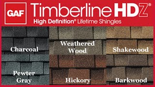 Roof Color Comparison GAF Timberline HDZ Shingles [upl. by Reich]