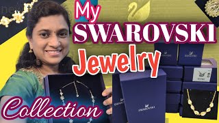 My SWAROVSKI Jewelry Collection  USA  Swarovski Crystal Jewelry  Telugu Vlog  Madhuri Sunshine [upl. by Serrano466]