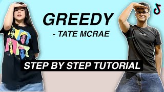 Greedy  Tate McRae STEP BY STEP TUTORIAL Beginner Friendly dc nianaguerrero [upl. by Jaenicke]