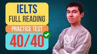 IELTS Reading Practice Test with Answers Question Types  Strategies  Get 4040 on IELTS READING [upl. by Phebe786]