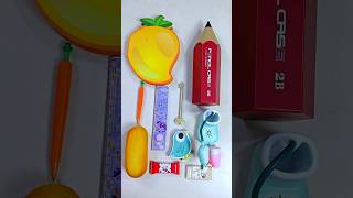 amazing stationery items 😱 pencil case storage box ruler lamp pencil sharpener stationery [upl. by Melone]