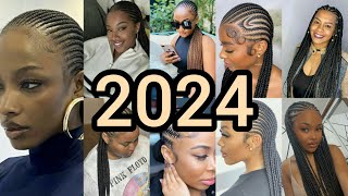 Exotic braids hairstyles for black women 2024  Cornrows hairstyles  Cornrow braids styles [upl. by Botti173]