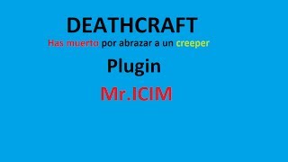 deathcraft plugin bukkit ESPAÑOL  frases para muertes [upl. by Ladnyk]