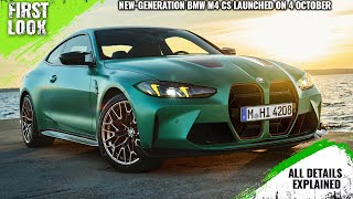 2024 BMW M4 CS Facelift Launch In India On 4 October  Explained All Spec Features And More [upl. by Ahsillek]