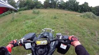 trx450r Trail Ripping Weapon Wheeliessolo trail ride [upl. by Parthen]