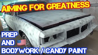 Bodywork amp Prep For Spraying Candy Paint On A Car  Box Chevy Caprice LS Brougham Project Update [upl. by Htebsil262]