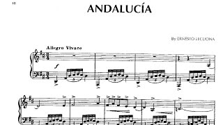 Ernesto Lecuona Suite Andalucía 1933 [upl. by Lehet735]