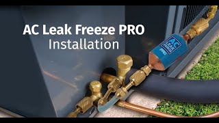 AC Leak Sealant Installation AC Leak Freeze Pro [upl. by Thetisa]