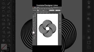 Logo Design in Illustrator viral shorts designerlima short viralshorts [upl. by Urbana]