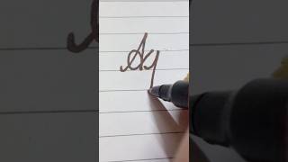 How to write Aj alphabet writebeautifully handwriting [upl. by Flanders706]