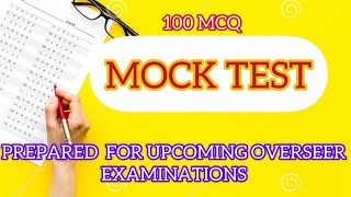 MOCK TEST 5  CIVIL ENGINEERING PSC  100 MCQ  OVERSEER [upl. by Uahc615]