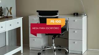 PE100 Mesa de Escritório ditaliamoveisoficial [upl. by Onaireves]