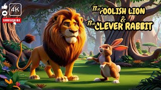 The Foolish Lion And The Clever Rabbit Story in English  Animated World [upl. by Oakleil982]