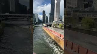 Gwyneth Anne Tugboat Horn in Chicago River fyp fypシ tugboat tugboats chicago river [upl. by Aneeras829]