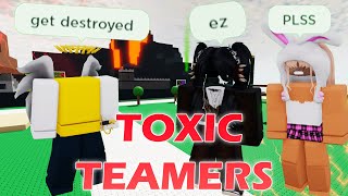 Toxic teamers in Mortem Metallum get destroyed  Roblox [upl. by Aisatal38]