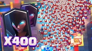 ¡¡400 BRUJAS NOCTURNAS ATACANDO A LA VEZ RECORD DE BRUJAS NOCTURNAS EN CLASH ROYALE  Clash Royale [upl. by Barbra]