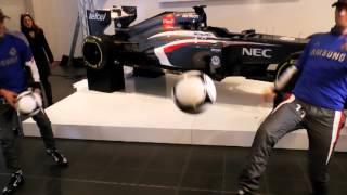 Sauber Formula 1 quotKeepy Uppyquot Challenge [upl. by Carmella82]