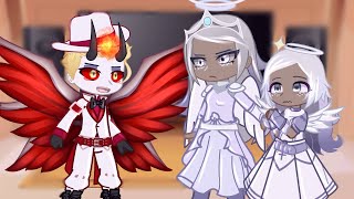 Heaven React To Lucifer Morningstar  Hazbin Hotel  Gacha React [upl. by Quinn]