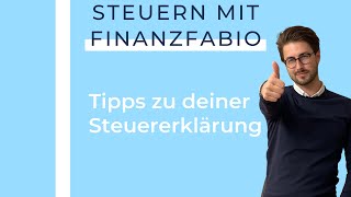 Tipps zu deiner Steuererklärung [upl. by Treblig]