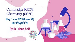 IGCSE CHEMISTRY SOLVED past paper 062022MJ23  May  June 2023 Paper 22 [upl. by Elmo]