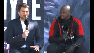 YOU MUST WIN THIS FIGHT  EDDIE HEARN WARNS DILLIAN WHYTE  POVETKIN v WHYTE II FULL PRESSER [upl. by Moria]