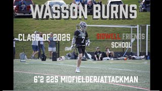 Wasson Burns Class of 2025 2022 Fall Lacrosse Highlights [upl. by Tugman]