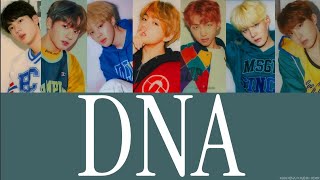 BTS  DNA Lyrics [upl. by Ecile]