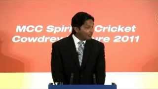 Kumar Sangakkara  The Lahore Attack  MCC Spirit of Cricket Cowdrey Lecture 2011 [upl. by Ahsenat]