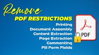 Remove Security Restrictions From A PDF File Without Any Software [upl. by Jelks]