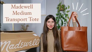 Madewell Medium Transport Tote  Unboxing amp Review  Minimalist [upl. by Einnep691]