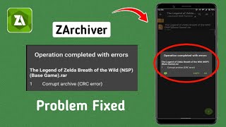 zarchiver operation completed with errors 2024  operation completed with errors zarchiver [upl. by Yemane]