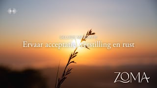 Meditatie Acceptatie verstilling en rust  ZoMa Opleidingen [upl. by Aerdnaeel955]