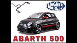 Abarth 500 magneti marelli bombardone 20 exhaust sound [upl. by Damicke]