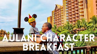 Aulani Character Breakfast at Makahiki [upl. by Haughay]