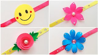 4 Easy amp Beautiful Rakhi For School Competition • Handmade Rakhi Idea From Paper • how to make rakhi [upl. by Nannarb]