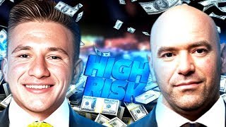 SteveWillDoIt amp Dana White HIGH RISK Blackjack NEW [upl. by Aifos]