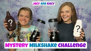 Mystery Milkshake Challenge  Jacy and Kacy [upl. by Leahcimauhsoj]