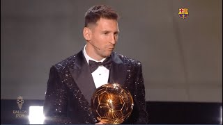 LEO MESSI WINS 7TH BALLON DOR BALLON DOR 2021 7️⃣ 🏆 [upl. by Mcgrody299]